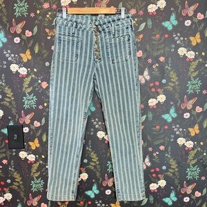 Pilcro and the Letterpress Striped Blue Women's Jeans